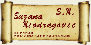 Suzana Miodragović vizit kartica